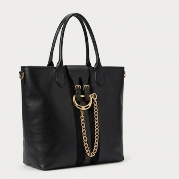 Ralph Lauren Purple Label Handbags - Rare to find - Ralph Lauren purple collection leather and suede equestrian tote